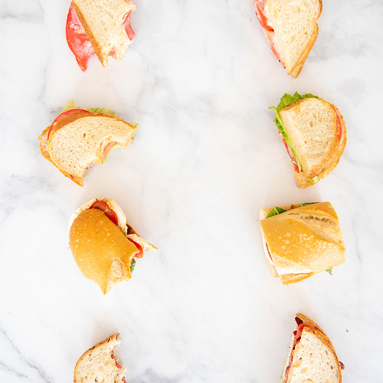 Tomato Sandwich Four Ways